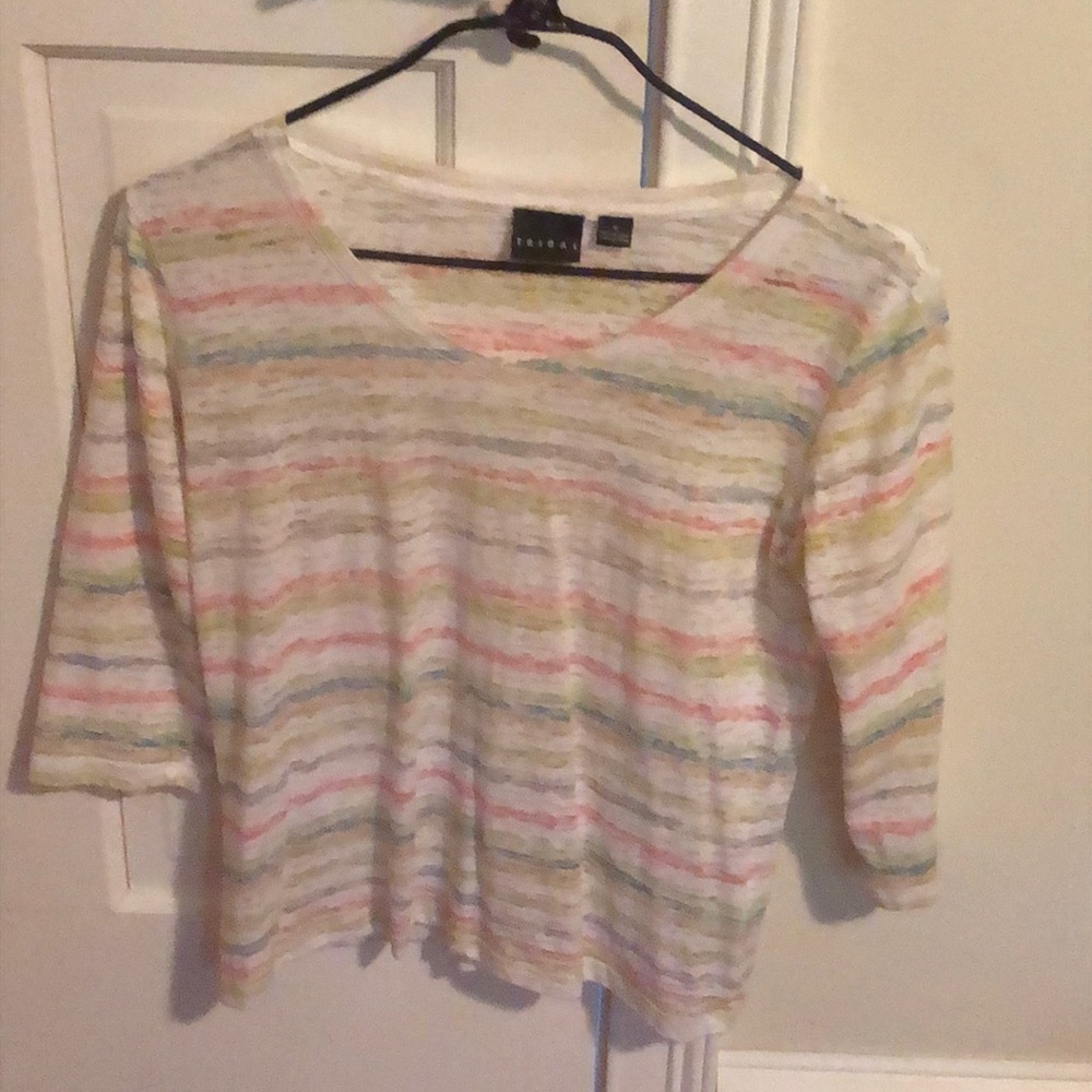 Tribal Multicolor Striped Women's Top